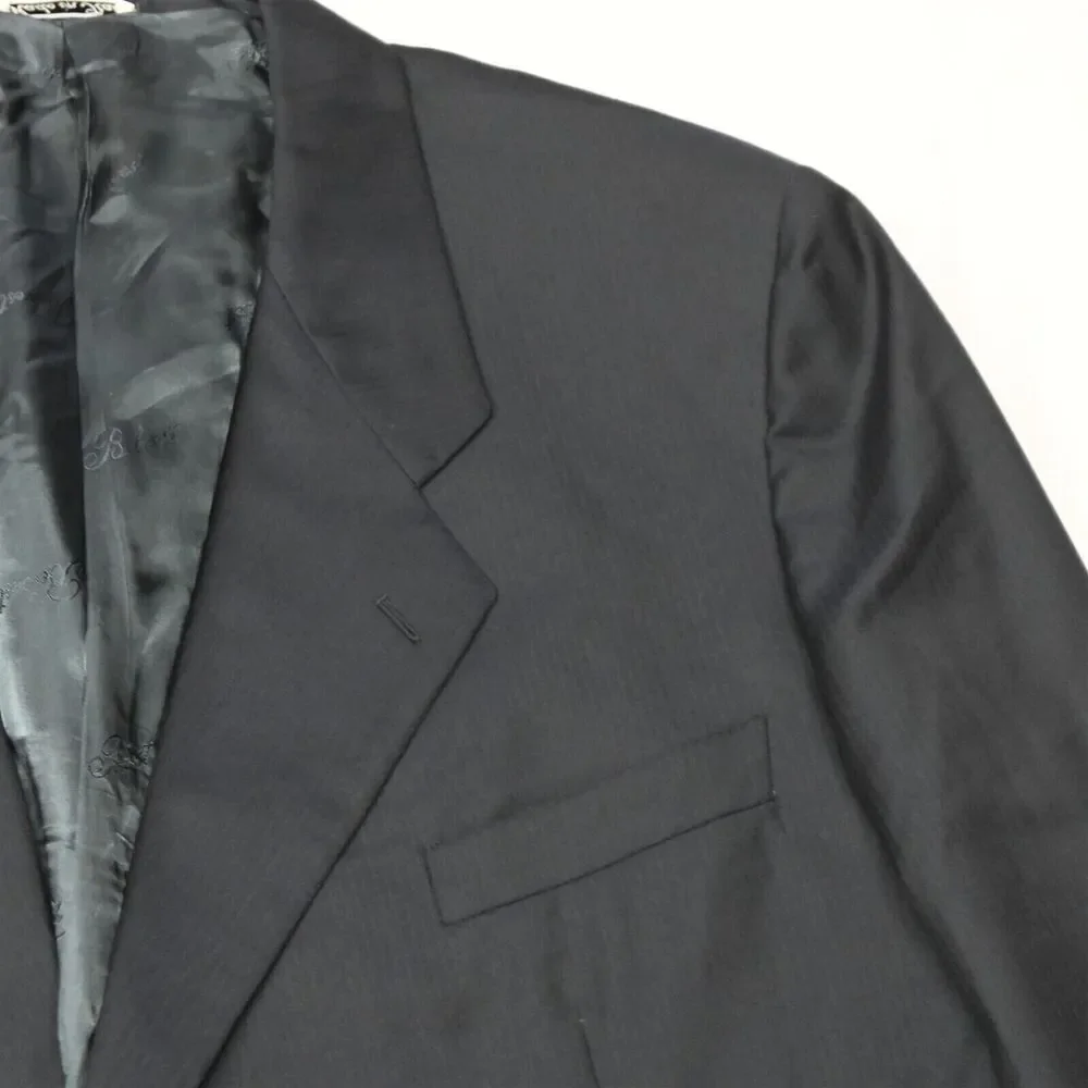 Belvest Stanley‎ Korshak 54R Navy Super 150s Wool Mens Blazer Sport Coat Jacket